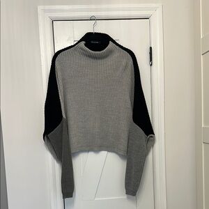 Color block Gray and Black Sweater